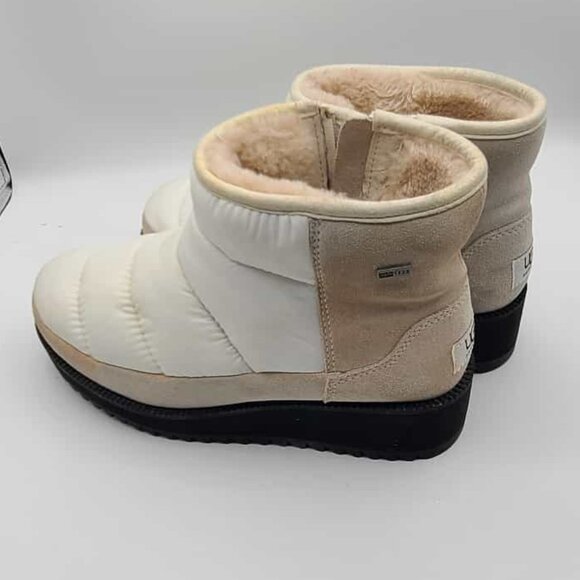 UGG White Ridge Mini Waterproof Puffer Boots size 7 - Picture 1 of 14